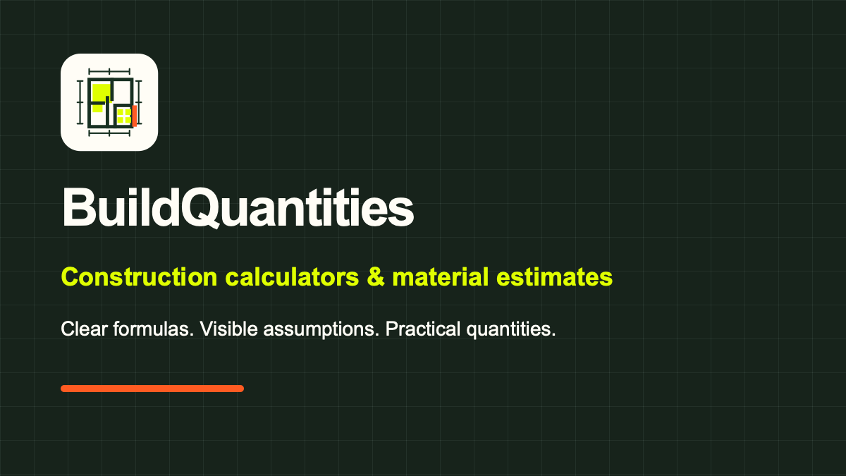 Build Quantities screenshot 1